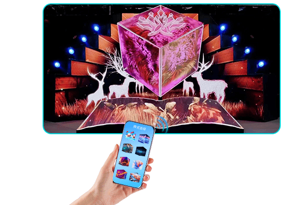 3.Mobile WiFi Remote Control LED cube screen.png