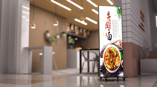 6 LED Poster Display Application-Catering industry.jpg