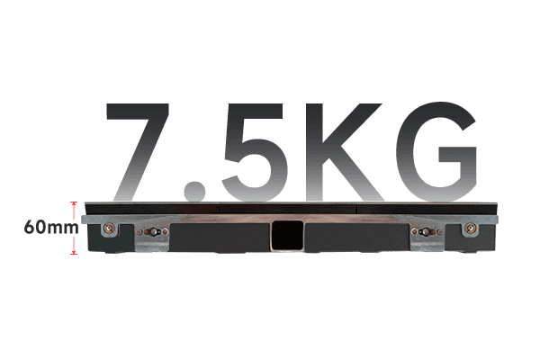 1 Fine pitch LED screen XG series  cabinet weight 7.5kg, thickness is 60mm.png