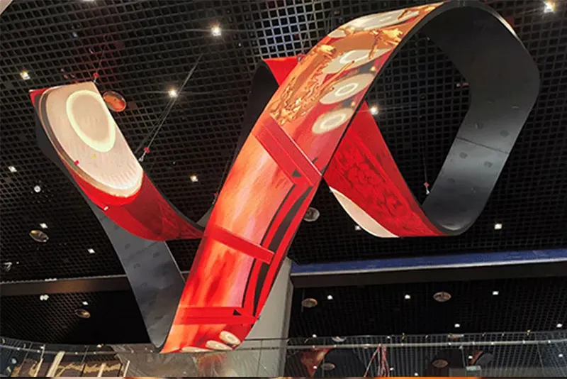 Meiyad's flexible led screen project