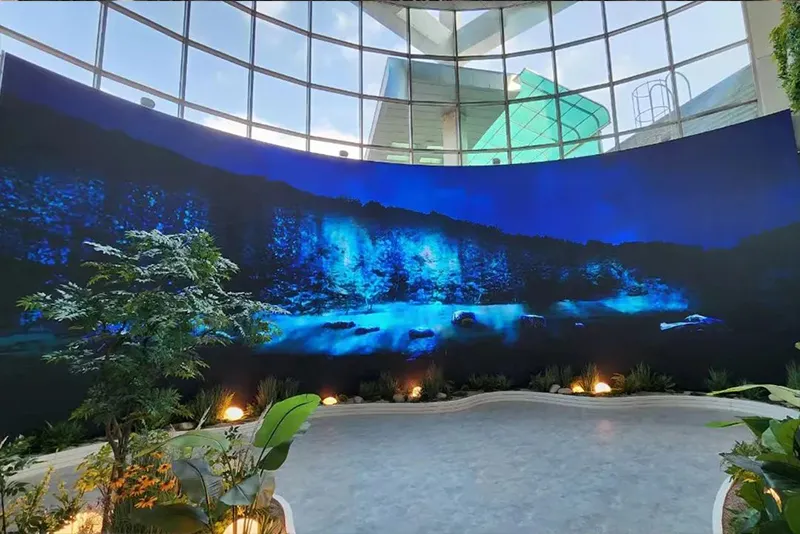 Meiyad's flexible led screen project