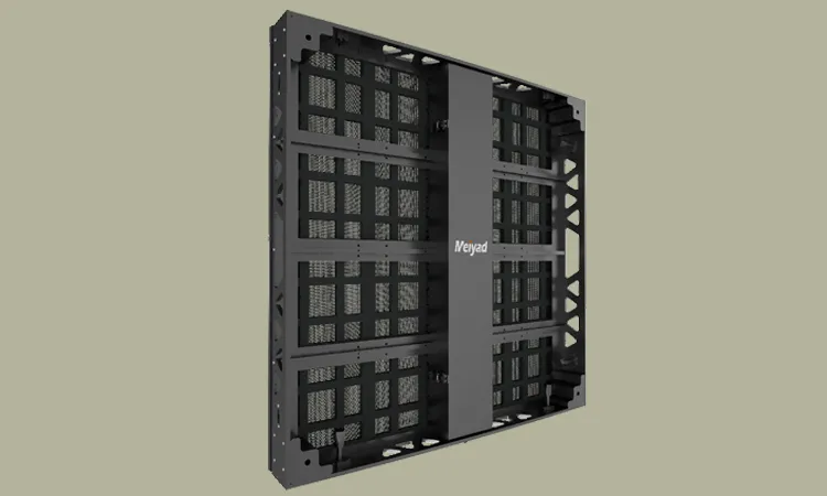 Acoustically Transparent LED Screen with CNC-Machined Aluminum Cabinet