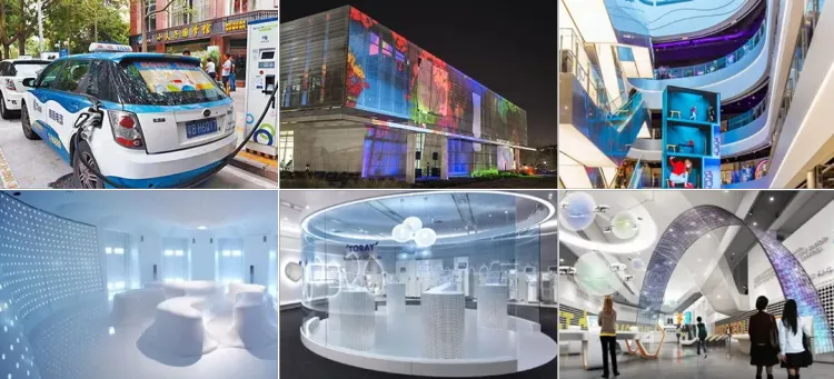 Applications of Meiyad Transparent Flex LED Display