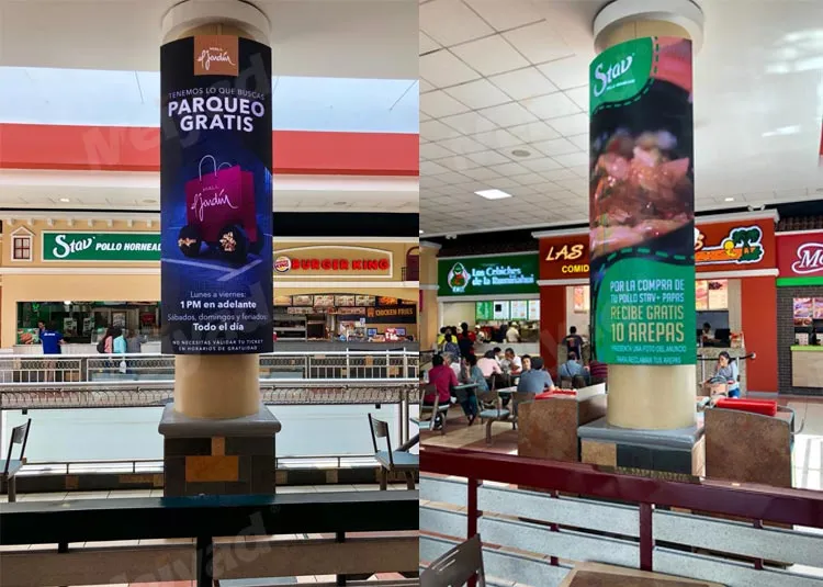 P4 curved led screen in Argentina shopping center 1024m * 2560mm * 2 pcs