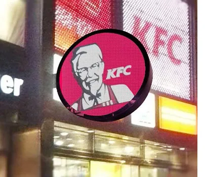 Double Sided Custom Round P4 LED Logo Sign