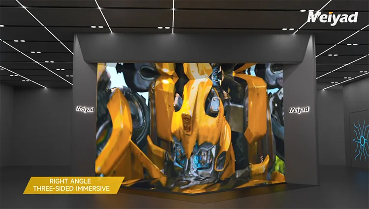 Right Angle Three-Sided Immersive LED Screen