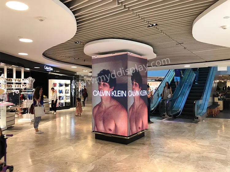 P2.976 Cube LED Screen in Singapore Shopping Mall