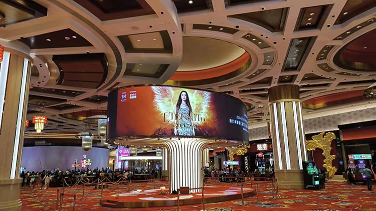 Macau Casino P1.86 Banner Flexible LED Screen